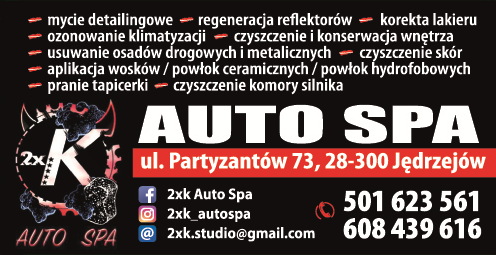 2xK AUTO SPA Jędrzejów Mycie Detailingowe / Korekta Lakieru / Czyszczenie i Konserwacja Wnętrza