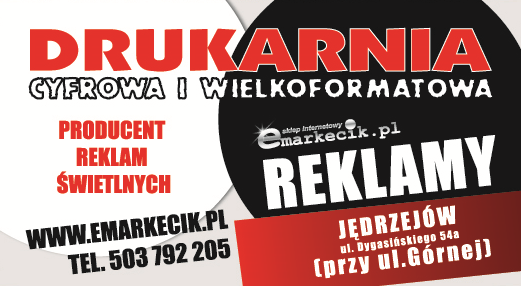 PHU Emarkecik.pl Jędrzejów Drukarnia Cyfrowa i Wielkoformatowa / Producent Reklam Świetlnych