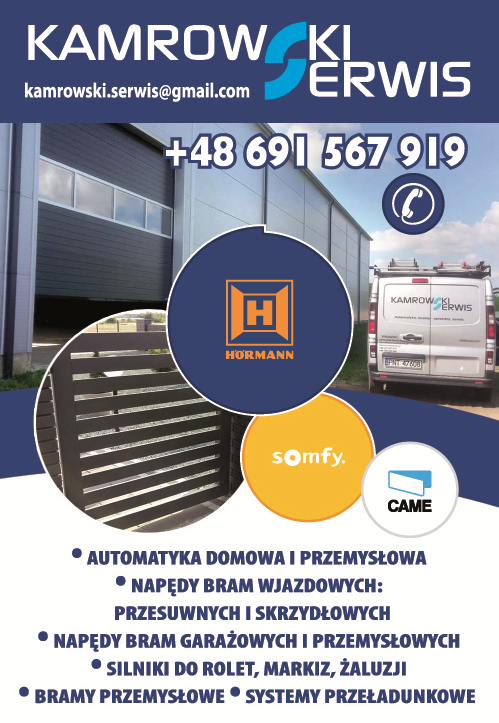 KAMROWSKI SERWIS Żodyń Automatyka Domowa i Przemysłowa / Napędy Do Bram / Silniki Do Rolet