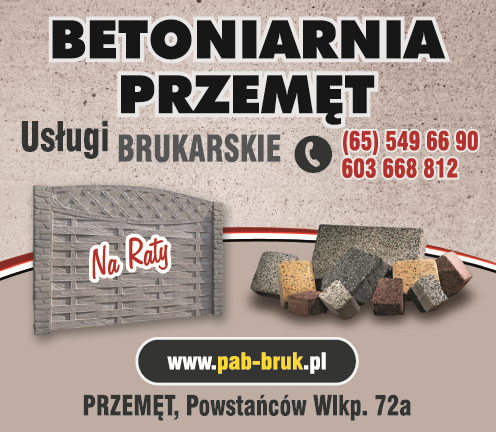 "PAB-BRUK" Przemęt Betoniarnia / Usługi Brukarskie