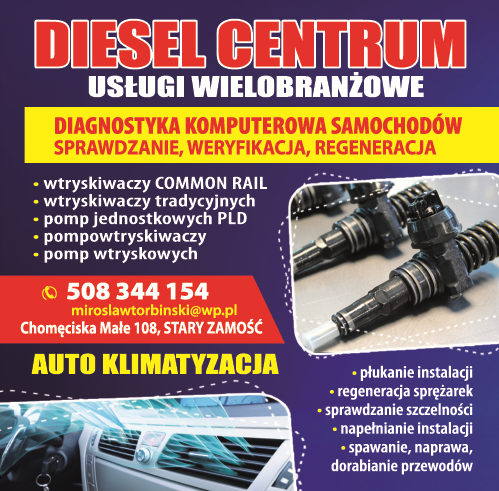 DIESEL CENTRUM - Usługi Wielobranżowe Mirosław Torbiński Chomęciska Małe