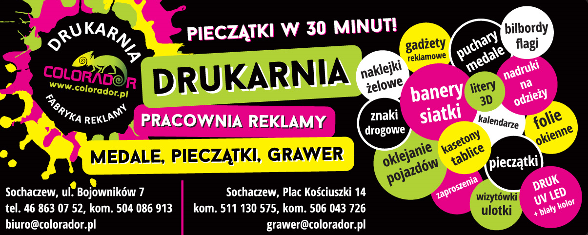DRUKARNIA "COLORADOR" FABRYKA REKLAMY Sochaczew