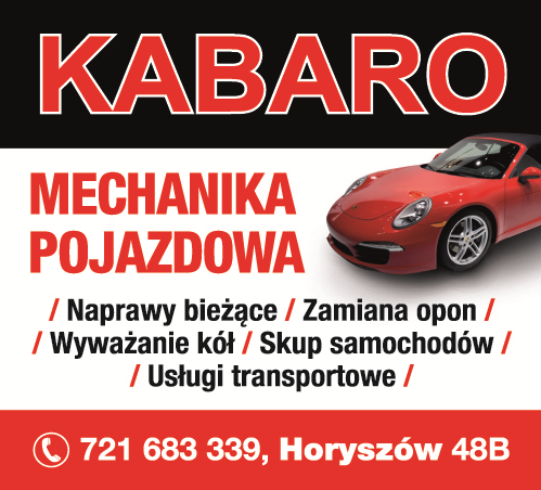 KABARO Mechanika Pojazdowa Horyszów Naprawy Bieżące / Zamiana Opon / Wyważanie Kół / Skup Samochodów