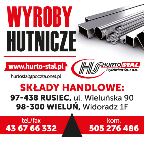 HURTO-STAL Pędziwiatr Sp. z o. o. Wyroby Hutnicze Składy Handlowe Rusiec / Wieluń