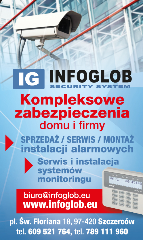 IG INFOGLOB Security System Szczerców Kompleksowe Zabezpieczenia Domu i Firmy