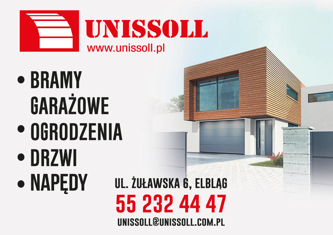UNISSOLL Elbląg Bramy Garażowe / Ogrodzenia / Drzwi / Napędy