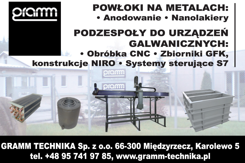 GRAMM TECHNIKA Sp. z o.o. POWŁOKI NA METALACH Międzyrzecz