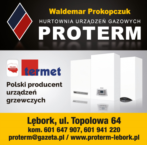 PROTERM Waldemar Prokopczuk Lębork Hurtownia Urządzeń Gazowych/ Polski Producent Urządzeń Grzewczych