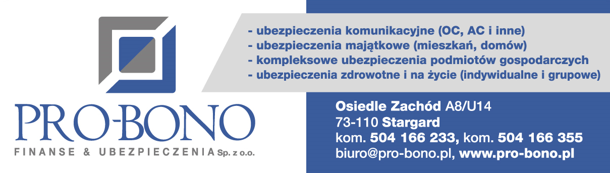 PRO-BONO Finanse & Ubezpieczenia Sp. z o.o. Stargard