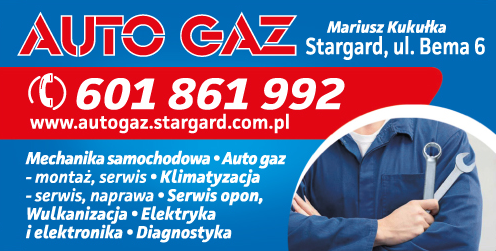 AUTO GAZ Mariusz Kukułka Stargard Mechanika Pojazdowa / Auto Gaz- Montaż, Serwis / Klimatyzacja