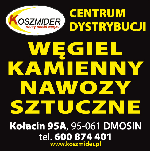 KOSZMIDER Dobry Polski Węgiel Kołacin Centrum Dystrybucji / Węgiel Kamienny / Nawozy Sztuczne