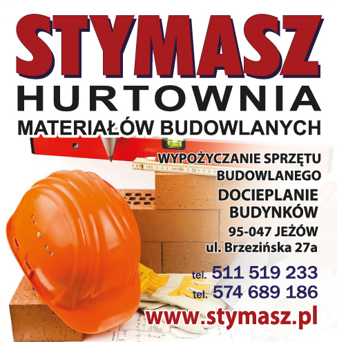STYMASZ Jeżów Materiały Budowlane / Wypożyczanie Sprzętu Budowlanego / Docieplanie Budynków