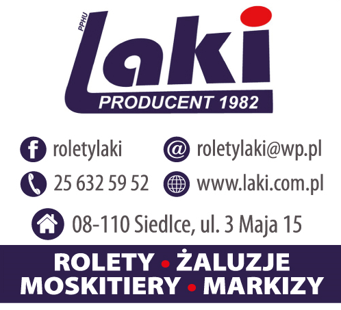PPHU LAKI Siedlce Rolety / Żaluzje / Moskitiery / Markizy
