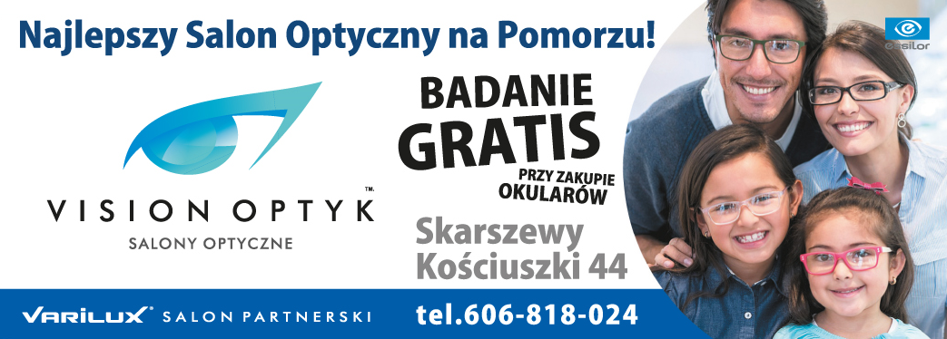 VISION OPTYK Salon Optyczny Skarszewy | VARILUX Salon Partnerski