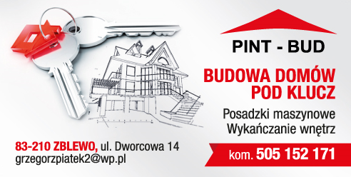 PINT-BUD Zblewo Budowa Domów Pod Klucz / Posadzki Maszynowe / Wykańczanie Wnętrz