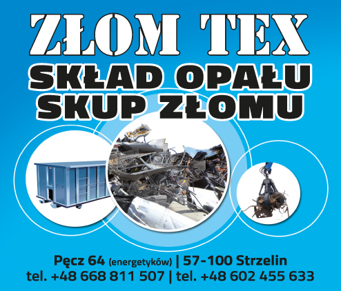 ZŁOM-TEX Pęcz, Strzelin Skład Opału / Skup Złomu