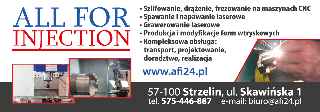 ALL FOR INJECTION Strzelin Szlifowanie / Drążenie / Frezowanie Na Maszynach CNC