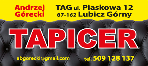 TAPICER Andrzej Górecki Lubicz Górny