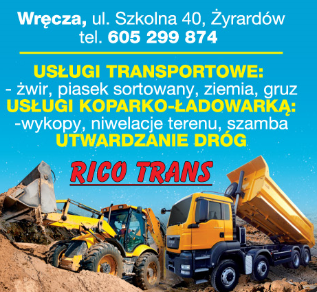 RICO TRANS USŁUGI TRANSPORTOWE Żyrardów