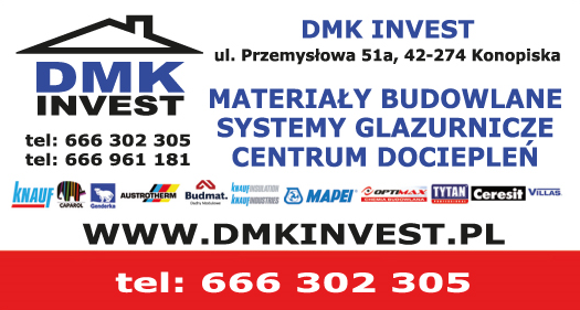 DMK INVEST Marcin Konieczny Konopiska Materiały Budowlane / Systemy Glazurnicze / Centrum Dociepleń