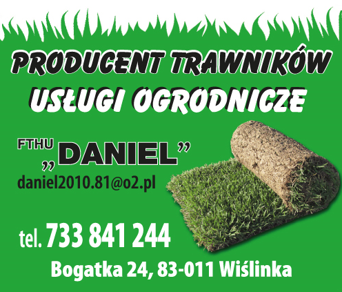 F.T.H.U. "DANIEL" Wiślinka Producent Trawników / Usługi Ogrodnicze