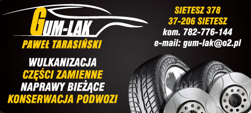 GUM- LAK PAWEŁ TARASIŃSKI WULKANIZACJA Sietesz 