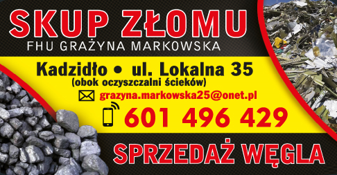 F.H.U. Grażyna Markowska Kadzidło - SKUP ZŁOMU, SPRZEDAŻ WĘGLA 