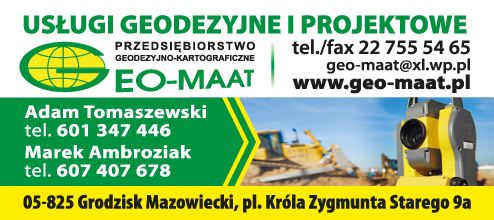 GEO-MAAT Przedsiębiorstwo Geodezyjno-Kartograficzne Grodzisk Maz. Usługi Geodezyjne i Projektoweo