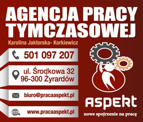 ASPEKT Karolina Jaktorska-Korkiewicz Żyrardów Agencja Pracy Tymczasowej