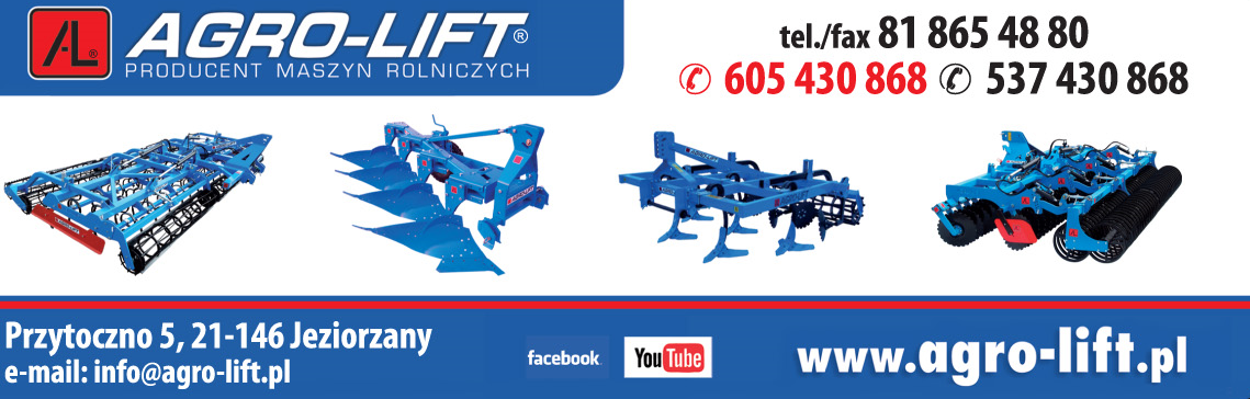 AGRO-LIFT PRODUCENT MASZYN ROLNICZYCH Jeziorzany 