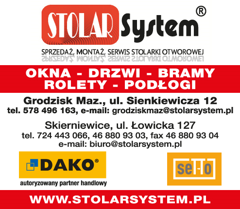 STOLAR SYSTEM ® Grodzisk Mazowiecki Sprzedaż / Montaż / Serwis Stolarki Otworowej