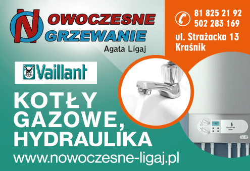"Nowoczesne Ogrzewanie" Agata Ligaj Kraśnik Kotły Gazowe / Hydraulika
