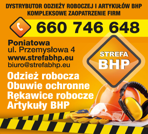 STREFA BHP Poniatowa Dystrybutor Odzieży Roboczej i Artykułów BHP / Kompleksowe Zaopatrzenie Firm