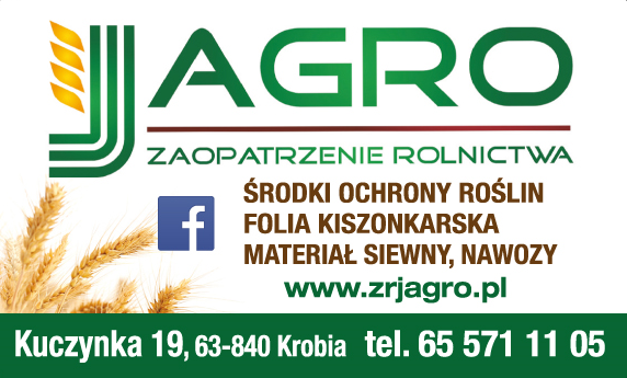 JAGRO Zaopatrzenie Rolnictwa Kuczynka -- ŚRODKI OCHRONY ROŚLIN - MATERIAŁY SIEWNE, NAWOZY 