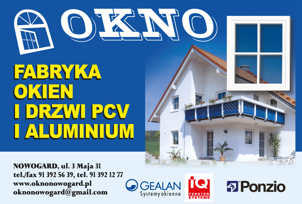PPUH "OKNO" Nowogard Fabryka Okien i Drzwi PCV i Aluminium
