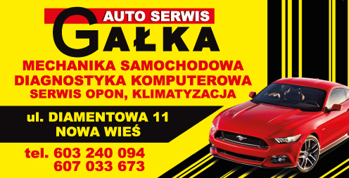 AUTO SERWIS GAŁKA Iława Mechanika Samochodowa / Diagnostyka Komputerowa / Serwis Opon / Klimatyzacja