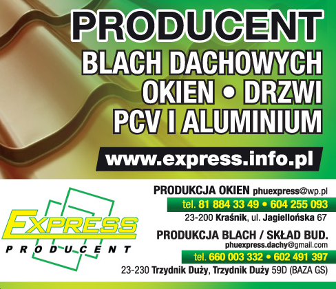 PHU EXPRESS PRODUCENT DACHY OKNA DRZWI Kraśnik 