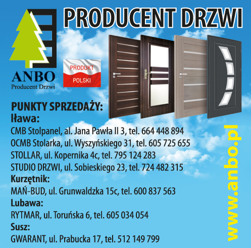 ANBO Producent Drzwi Iława Drzwi / Systemy Przesuwne / Ościeżnice / Klamki