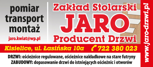 Zakład Stolarski "JARO" Kisielice Producent Drzwi 