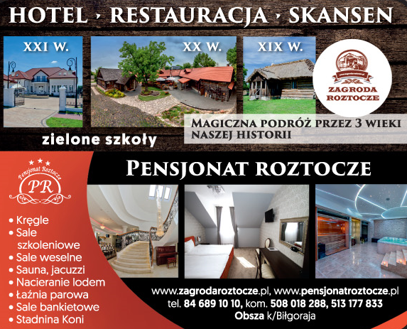 PENSJONAT ROZTOCZE ZAGRODA ROZTOCZE Obsza