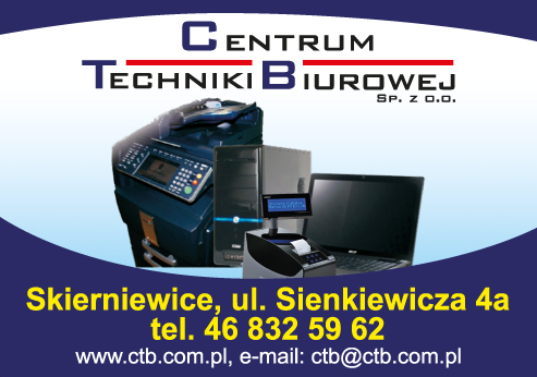 CENTRUM TECHNIKI BIUROWEJ Sp. z o.o. Skierniewice Komputery / Kopiarki / Kasy Fiskalne