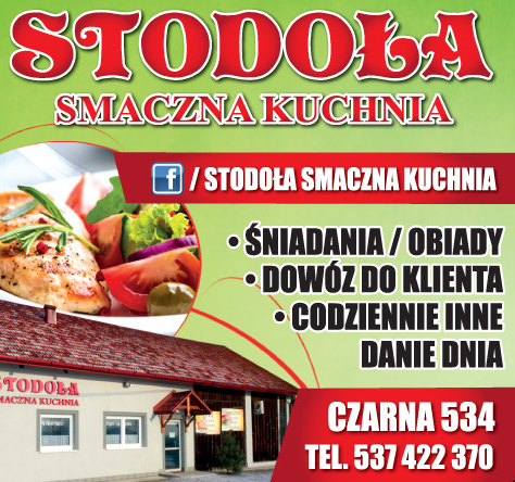 STODOŁA SMACZNA KUCHNIA - ŚNIADANIA/ OBIADY - DOWÓZ DO KLIENTA Czarna