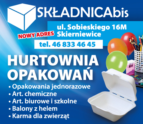 SKŁADNICA BIS Skierniewice Hurtownia Opakowań / Art. Chemiczne / Art. Biurowe i Szkolne