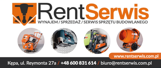 RENT SERWIS Kępa Wynajem / Sprzedaż / Serwis Sprzętu Budowlanego