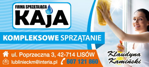 FIRMA SPRZĄTAJĄCA "KAJA" Klaudyna Kamiński Kompleksowe Sprzątanie