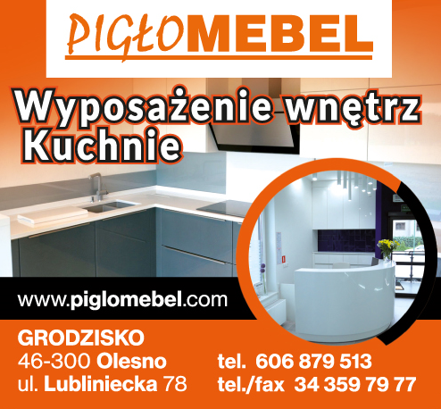 PIGŁO MEBEL Grodzisko Wyposażenie Wnętrz / Kuchnie