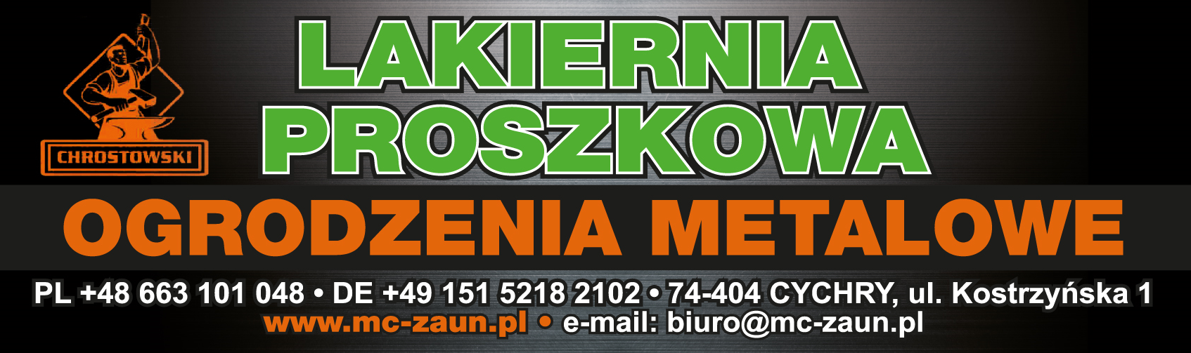 METALLBAU Chrostowski Cychry Lakiernia Proszkowa / Ogrodzenia Metalowe