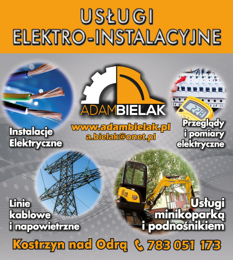 FIRMA USŁUGOWA ADAM BIELAK Kostrzyn nad Odrą Usługi Elektro-Instalacyjne