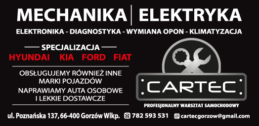 CARTEC Profesjonalny Warsztat Samochodowy Gorzów Wielkopolski Mechanika | Elektryka