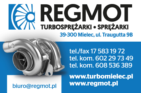 REGMOT RIB MIŁOŚ SPÓŁKA JAWNA Mielec Turbosprężarki / Sprężarki
